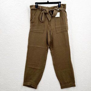 Magaschoni Sandalwood Organic Cotton Pants Size L NWT